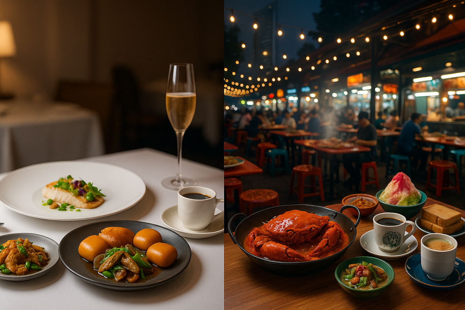 Singapore’s Dining Spectrum: White Tablecloths to Wok Hei