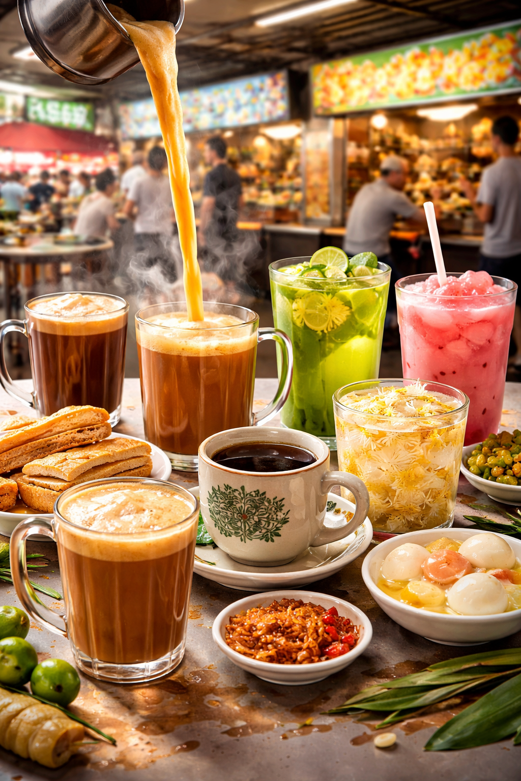 Singapore’s Traditional Drinks: From Teh Tarik to Kopitiam Kopi