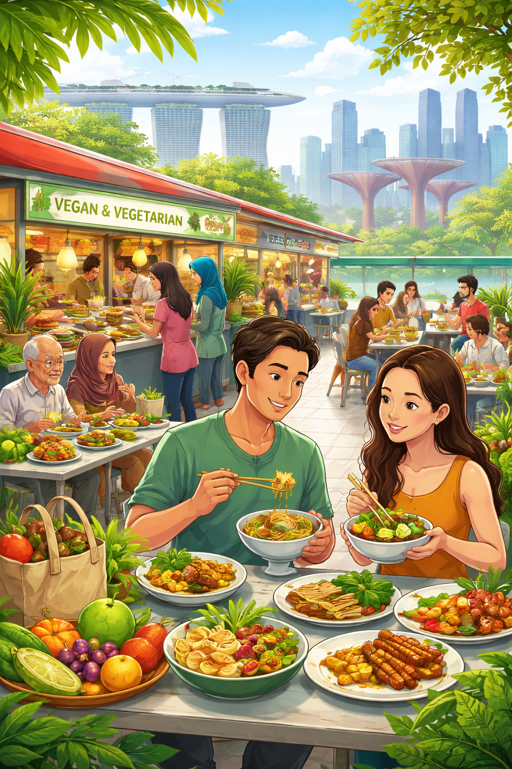 The Rising Popularity of Vegan and Vegetarian Trends in Singapore: Healthy and Sustainable Food Choices