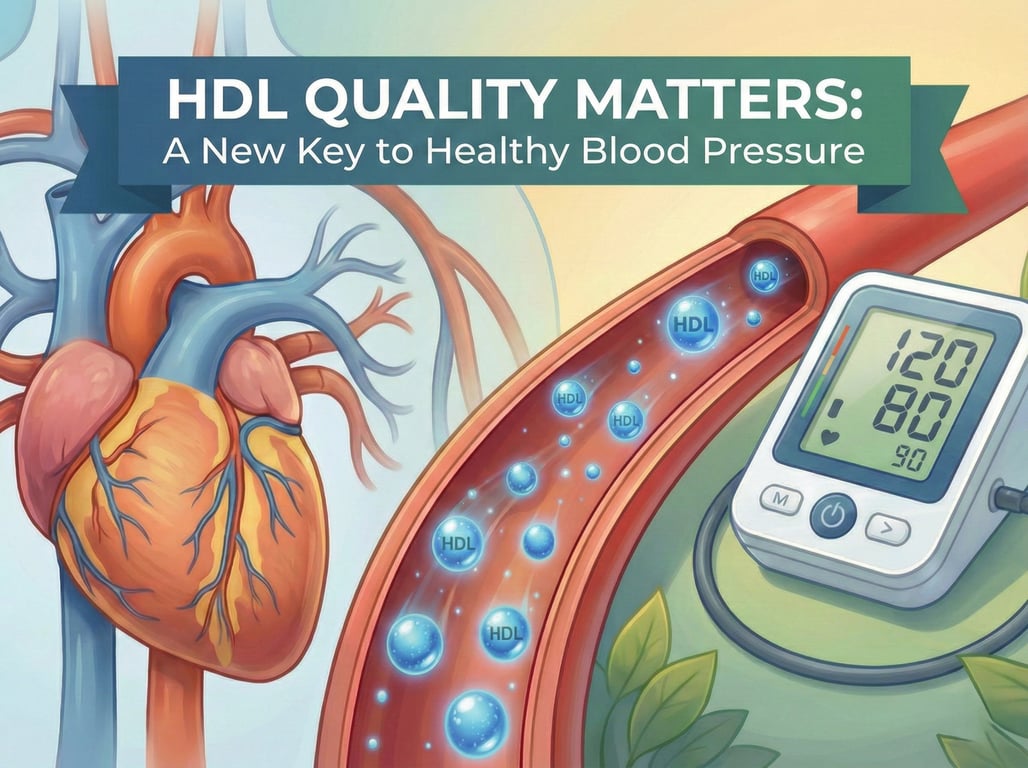 HDL Quality Matters: A New Key to Maintaining Healthy Blood Pressure Levels